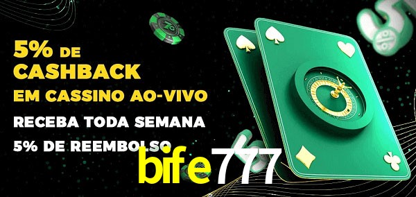 Promoções do cassino ao Vivo bife777